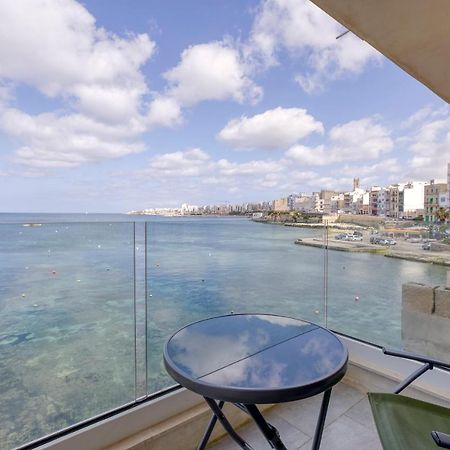 Seafront, Studio Home With Private Seaview Terrace By 360 Estates St. Paul's Bay Ngoại thất bức ảnh